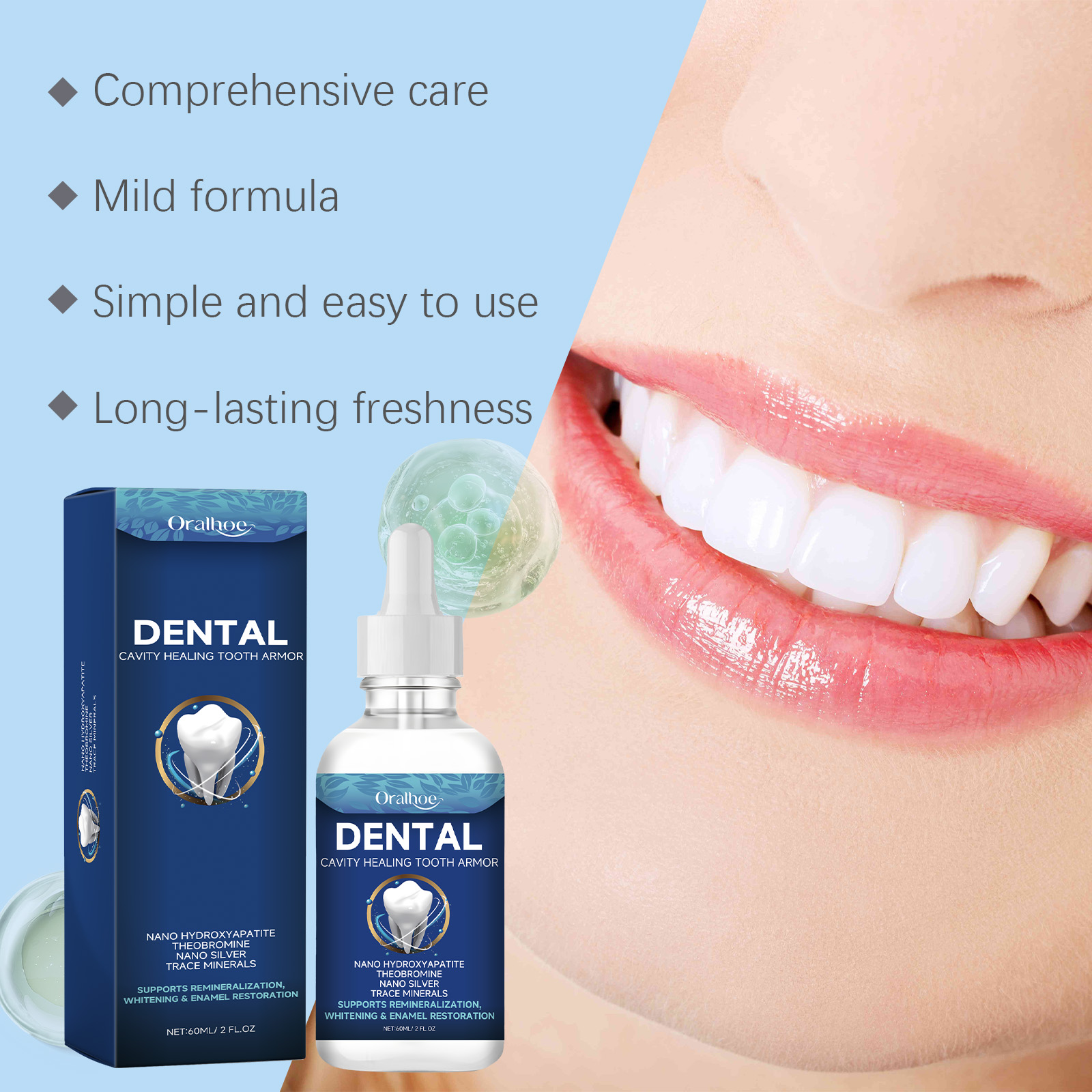 Dental Care Serum Whitening Ca - Enamel Repair Serum recension och pris
