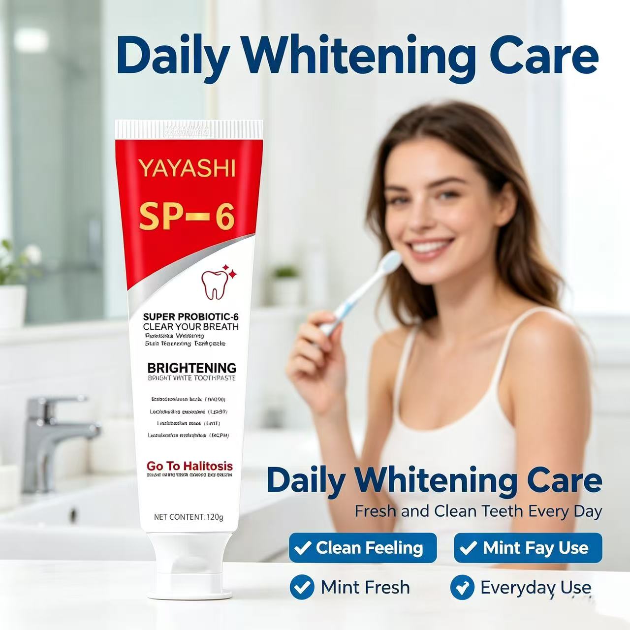 Sp-6 Probiotic Toothpaste Brig - Hydroxyapatite Toothpaste recension och pris