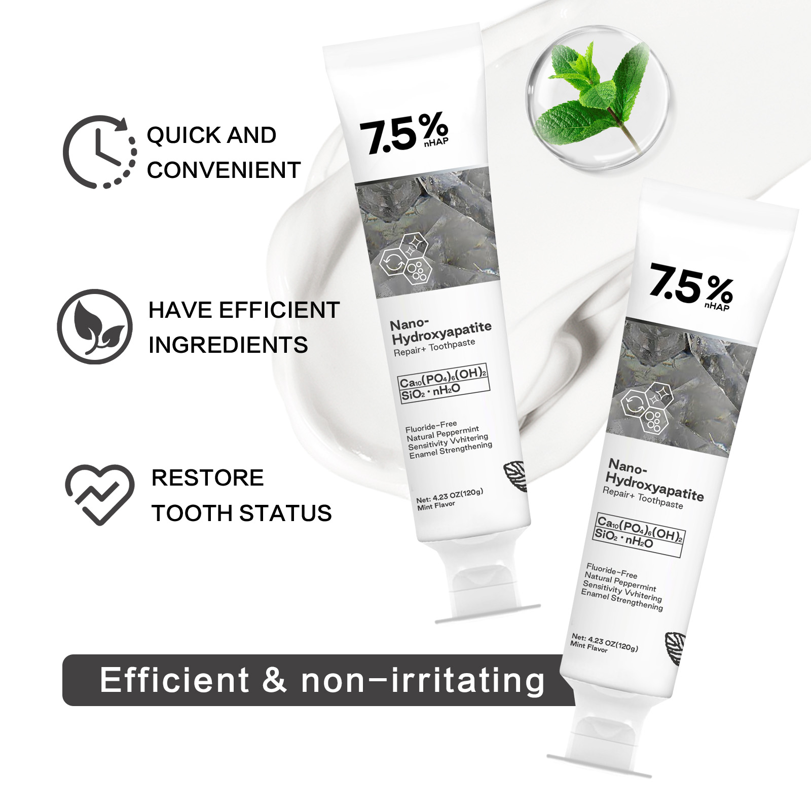 Nano Hydroxyapatite Toothpaste - Hydroxyapatite Toothpaste recension och pris