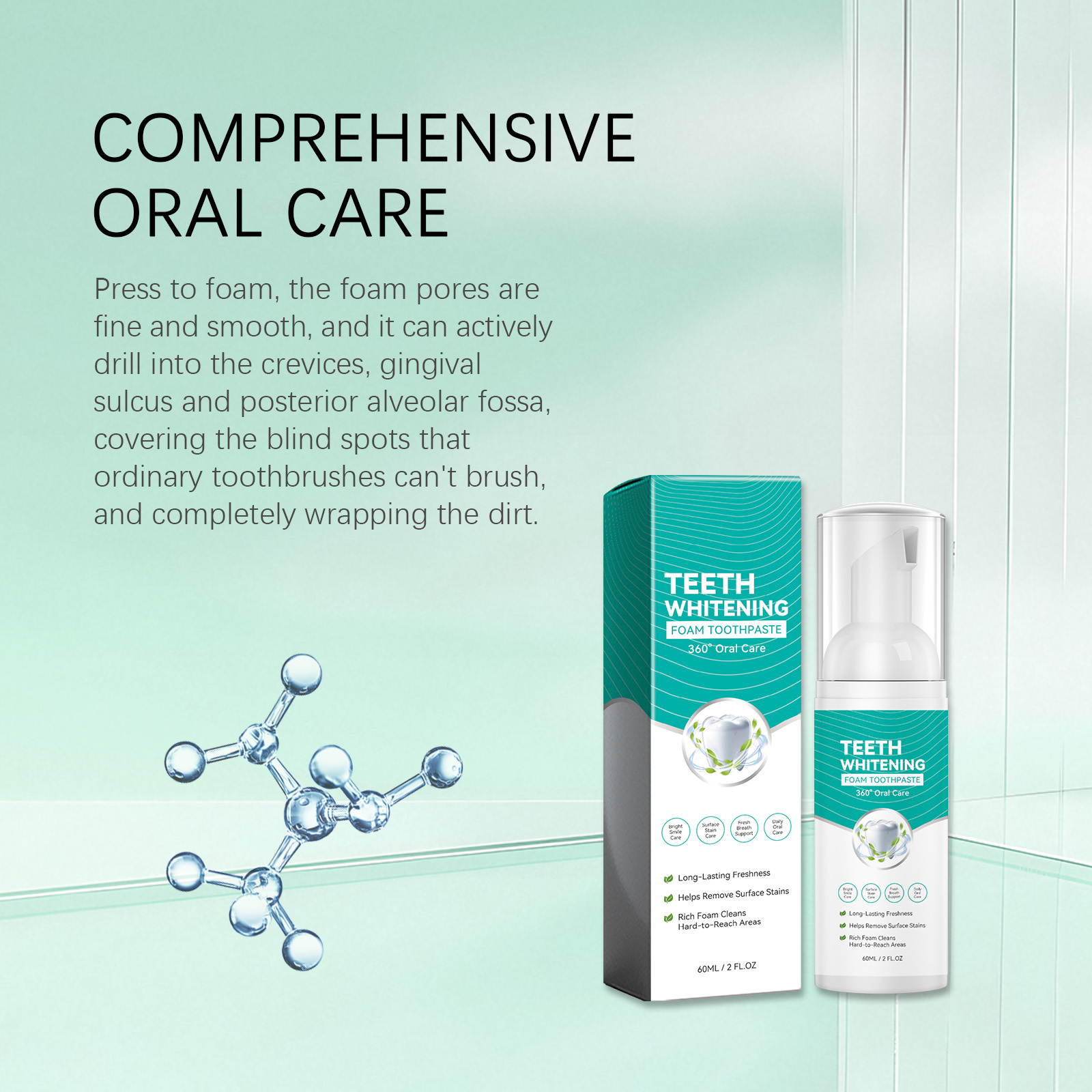 Teeth Whitening Foam Toothpast - Teeth Whitening Mousse recension och pris