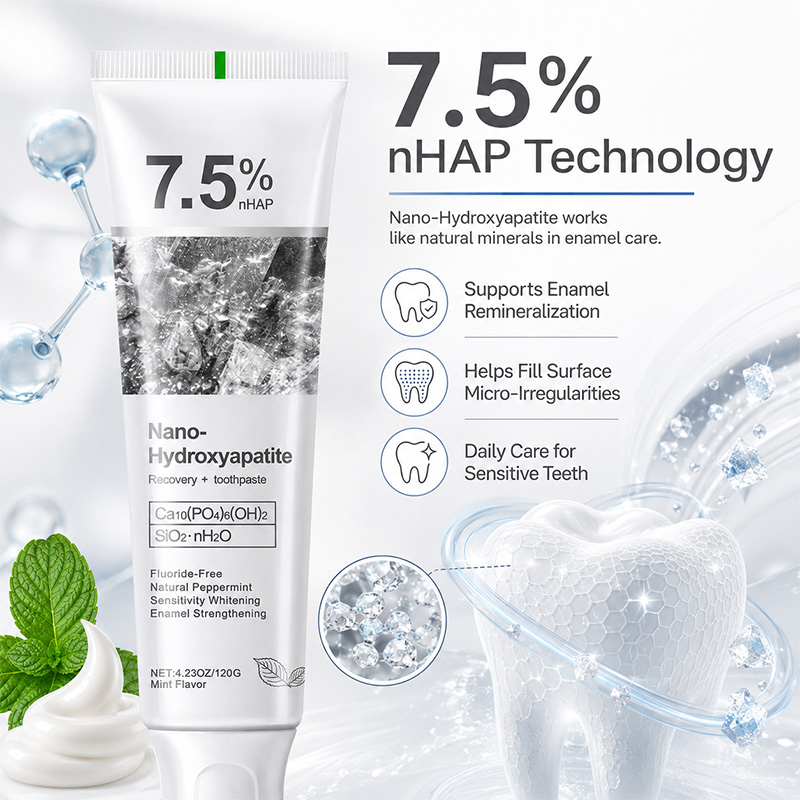5/6Pcs 7.5% nHAP Nano Hydroxya - Hydroxyapatite Toothpaste recension och pris