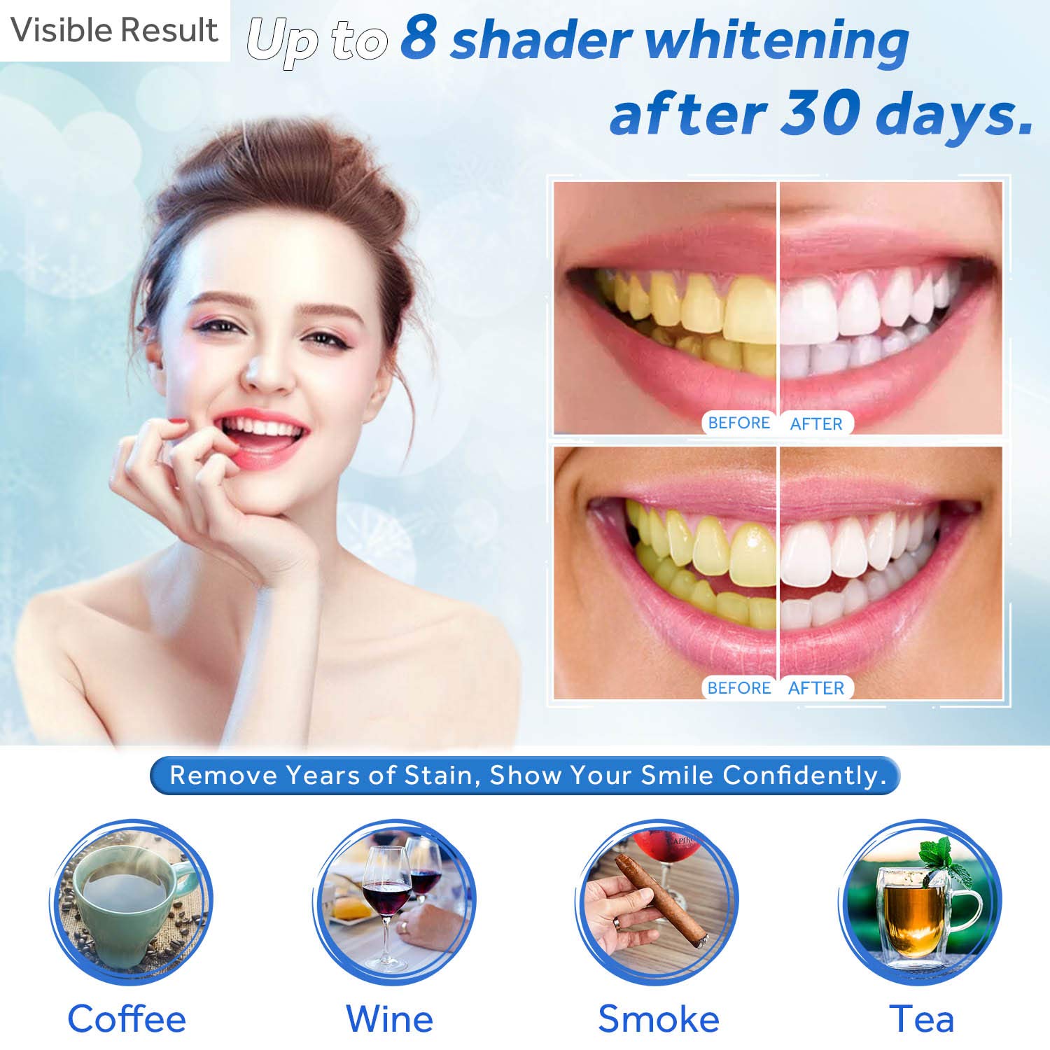 Teeth Whitening Gel Refill Syr - Teeth Whitening Charcoal Powder recension och pris