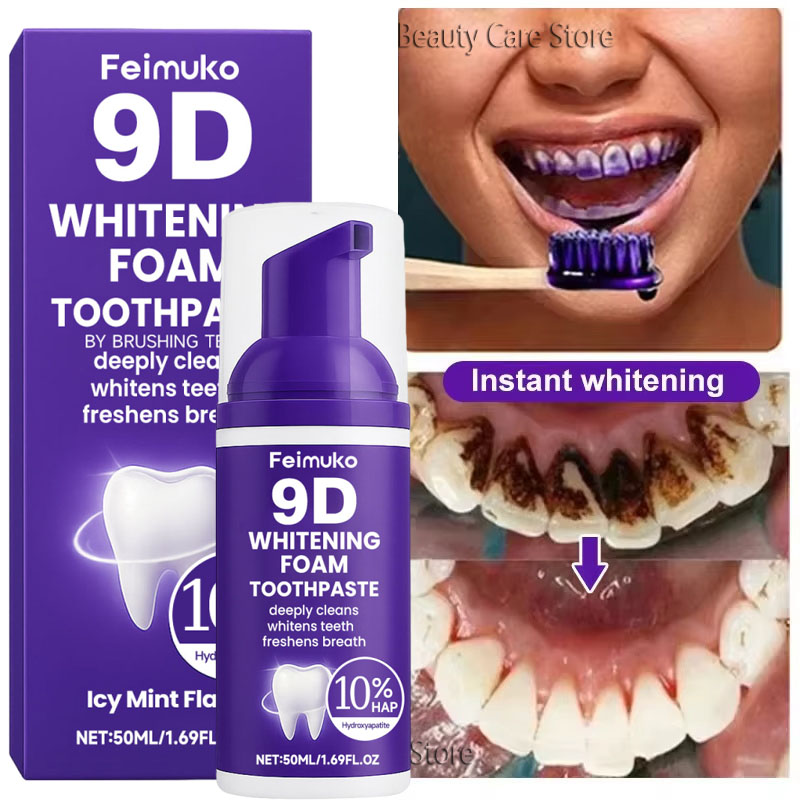 9D Purple Teeth Whitening Toot - Teeth Whitening Mousse recension och pris