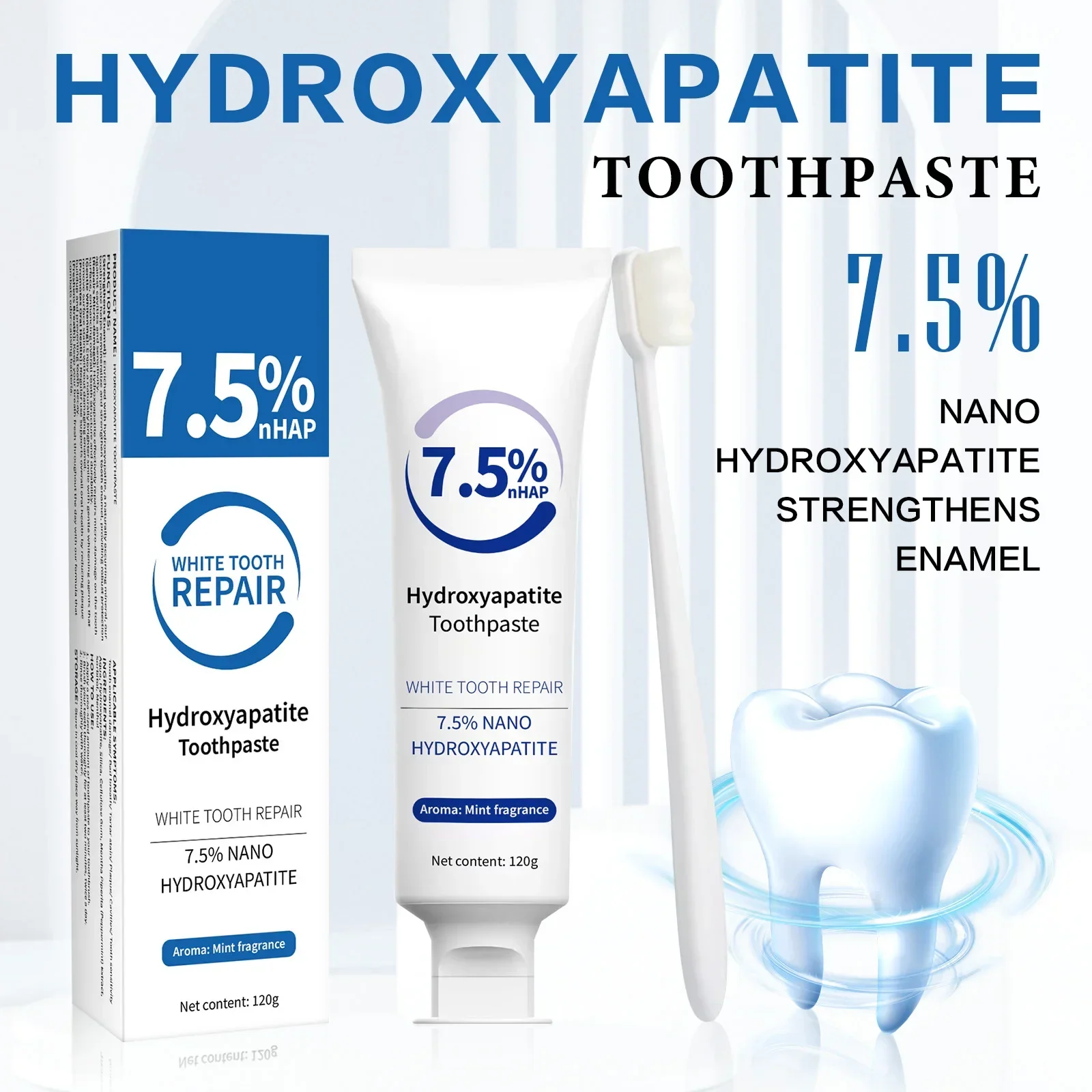 Toothpaste & Whitening Pen Kit - Hydroxyapatite Toothpaste recension och pris