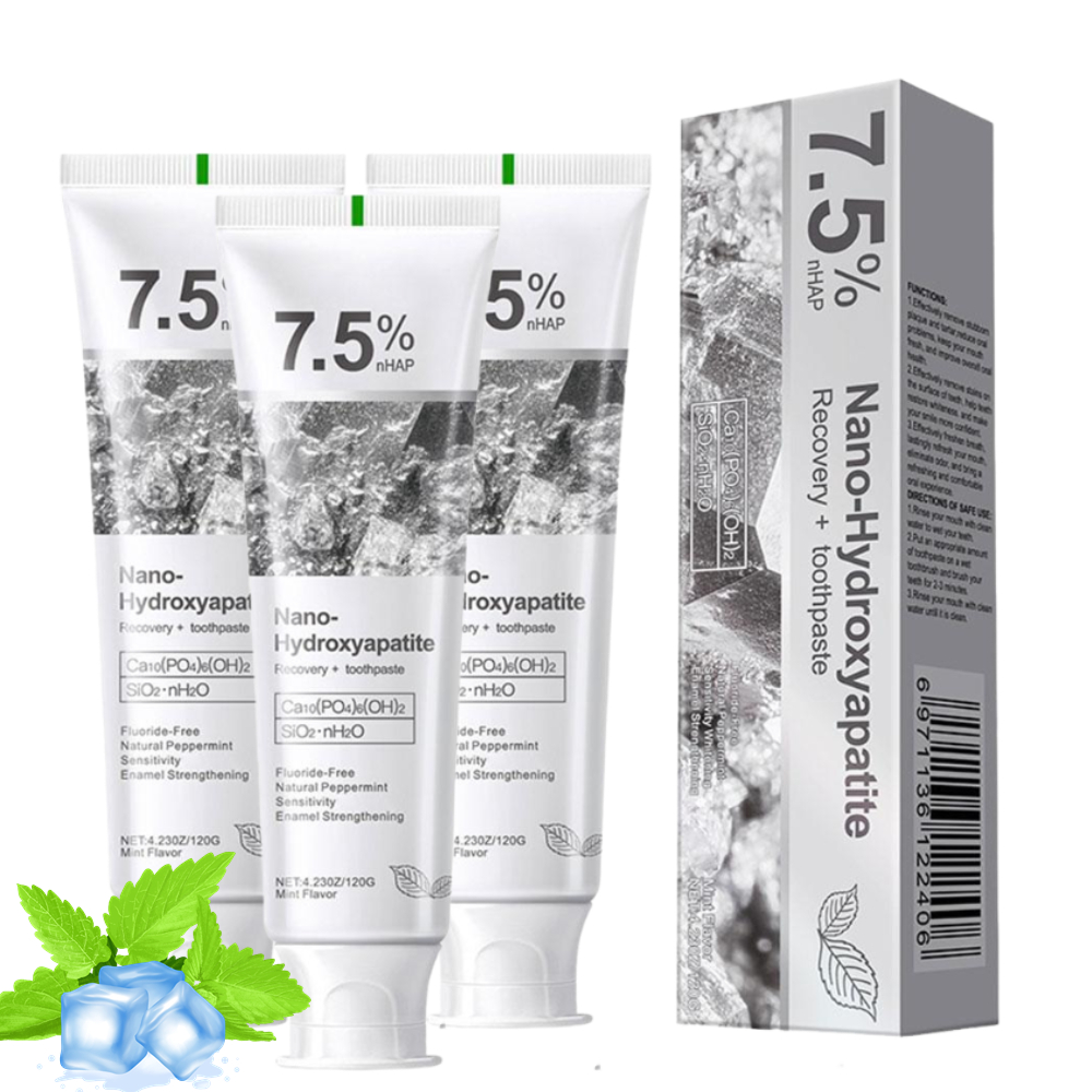 7.5% Nano Hydroxyapatite Tooth - Hydroxyapatite Toothpaste recension och pris