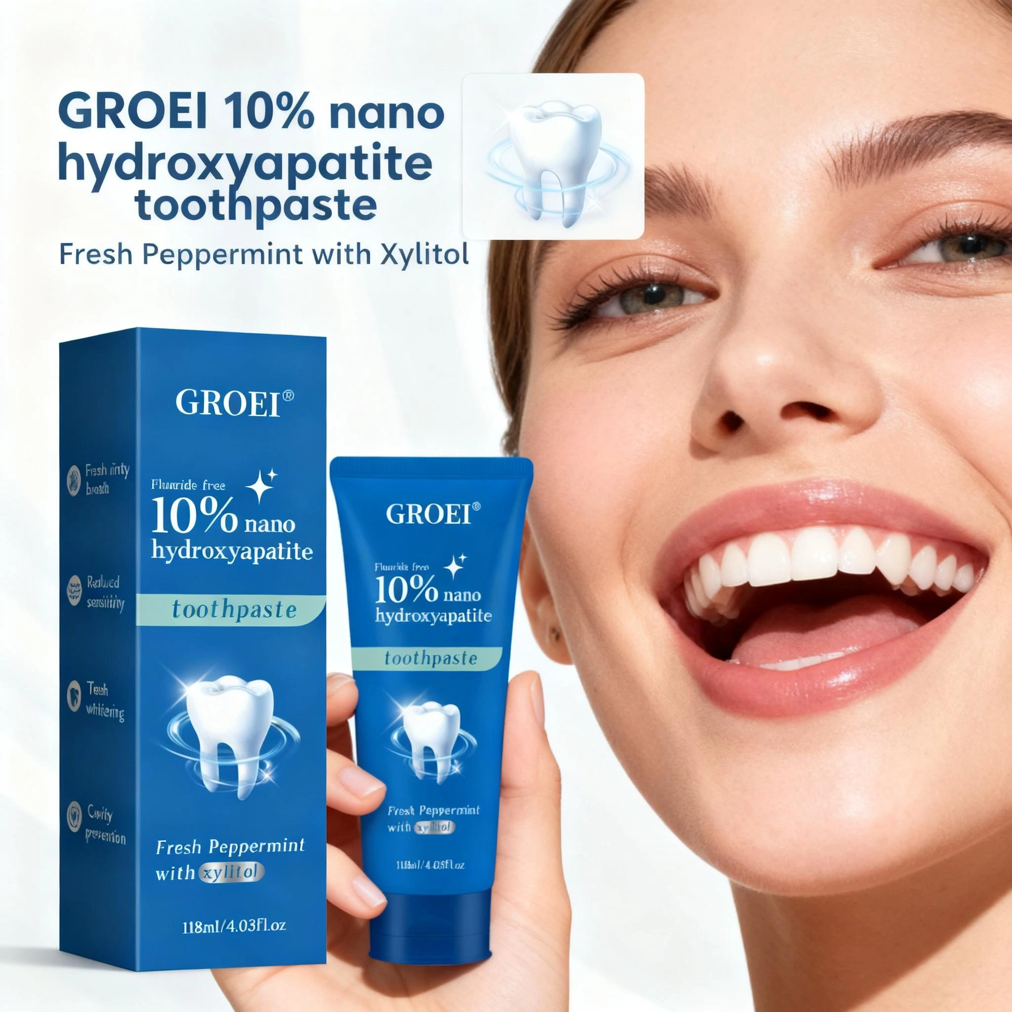Cavity Prevention Xylitol Toot - Hydroxyapatite Toothpaste recension och pris