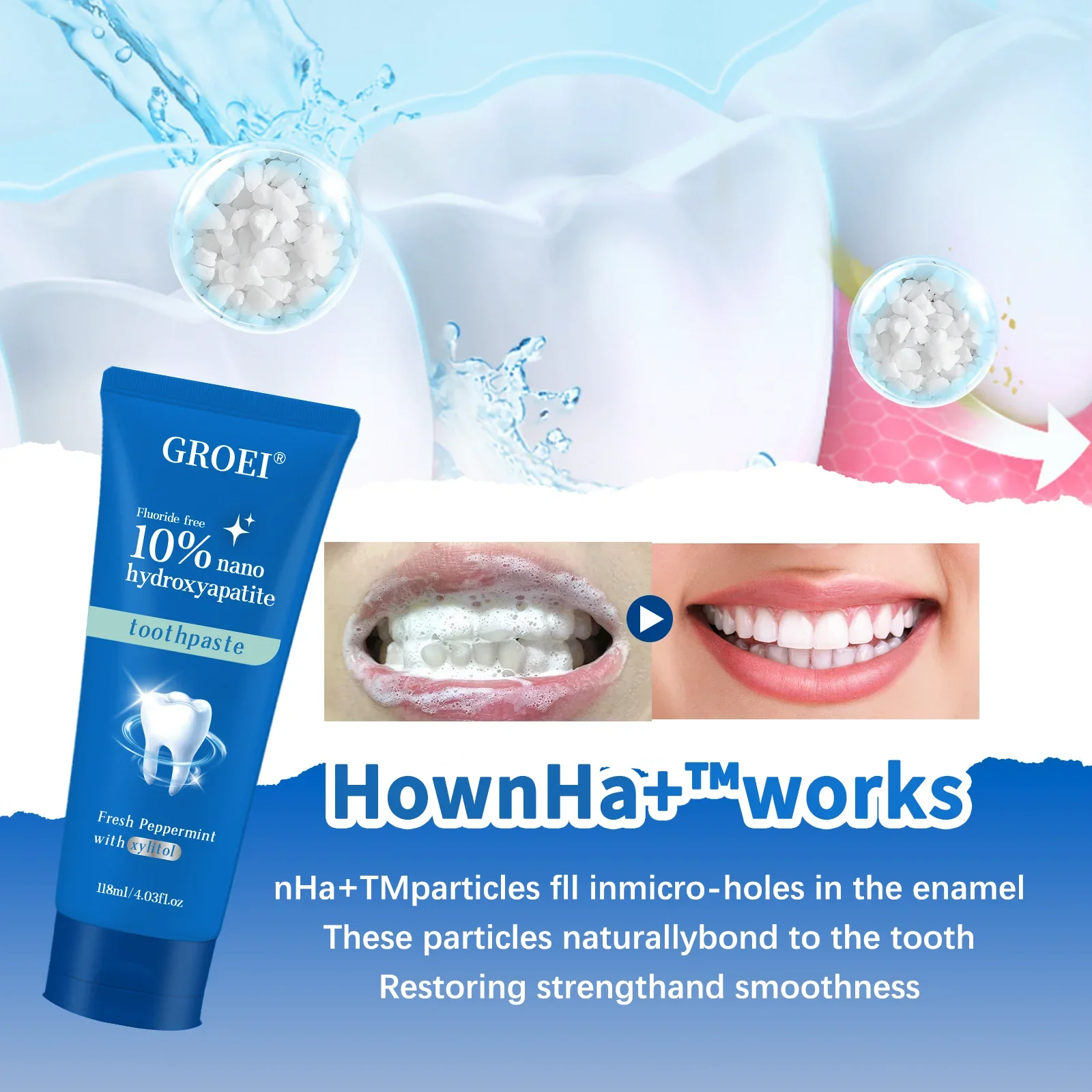 Cavity Prevention Xylitol Toot - Hydroxyapatite Toothpaste recension och pris