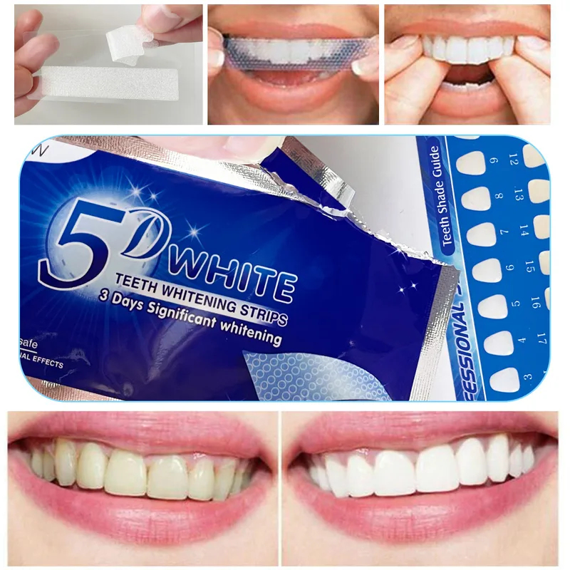 1-12pcs 5D Whitening Teeth Sti - Teeth Whitening Gels Used By Dentists recension och pris