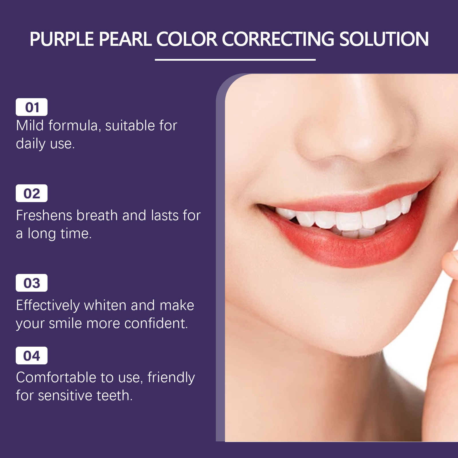 2026 New Purple Teeth Whitenin - Teeth Whitening Mousse recension och pris