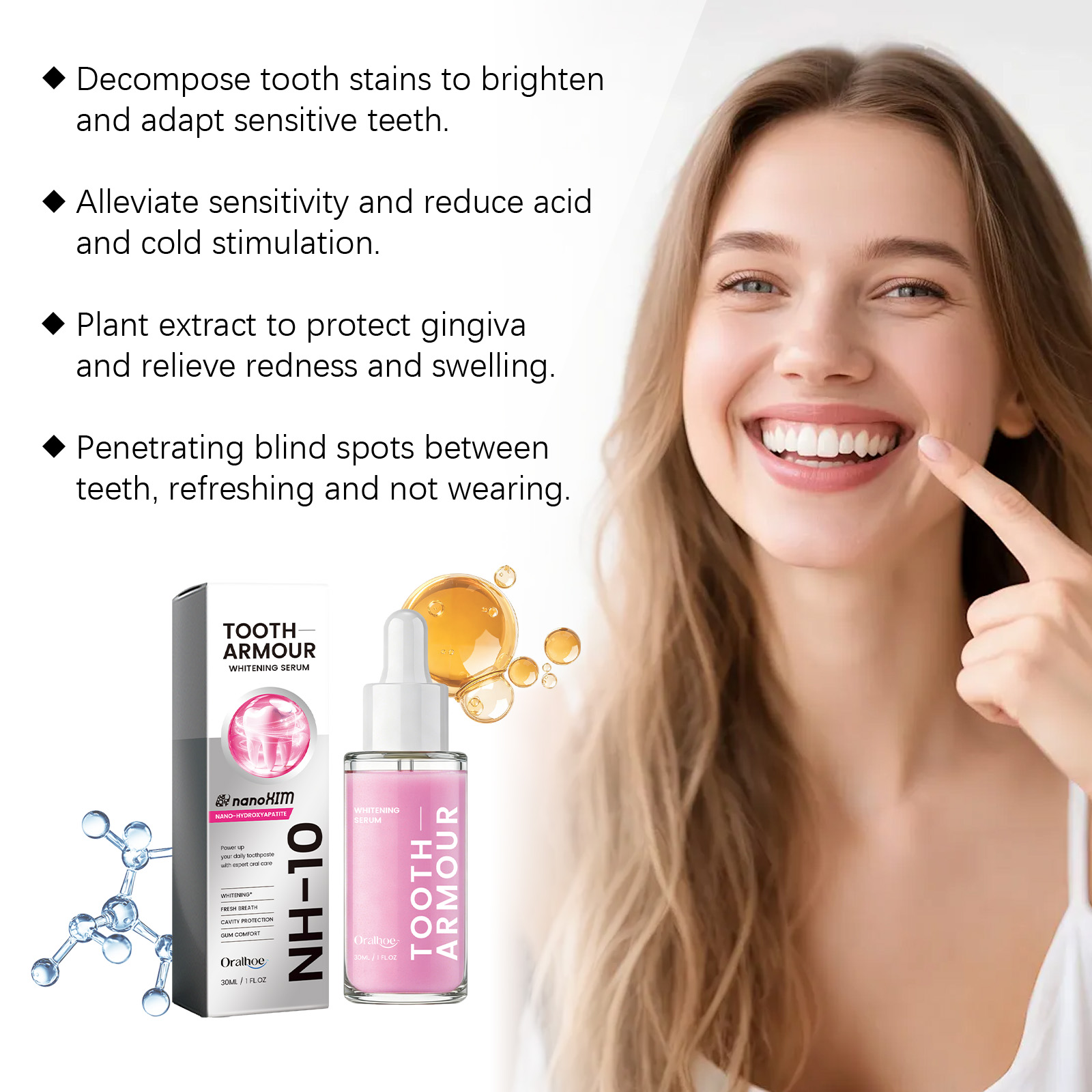 Tooth Armour Whitening Serum G - Enamel Repair Serum recension och pris