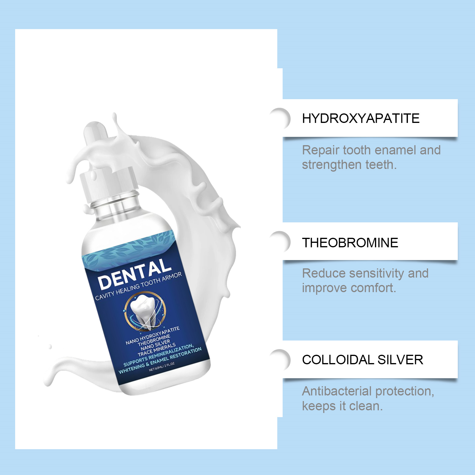 60ml Nano Hydroxyapatite Tooth - Hydroxyapatite Toothpaste recension och pris