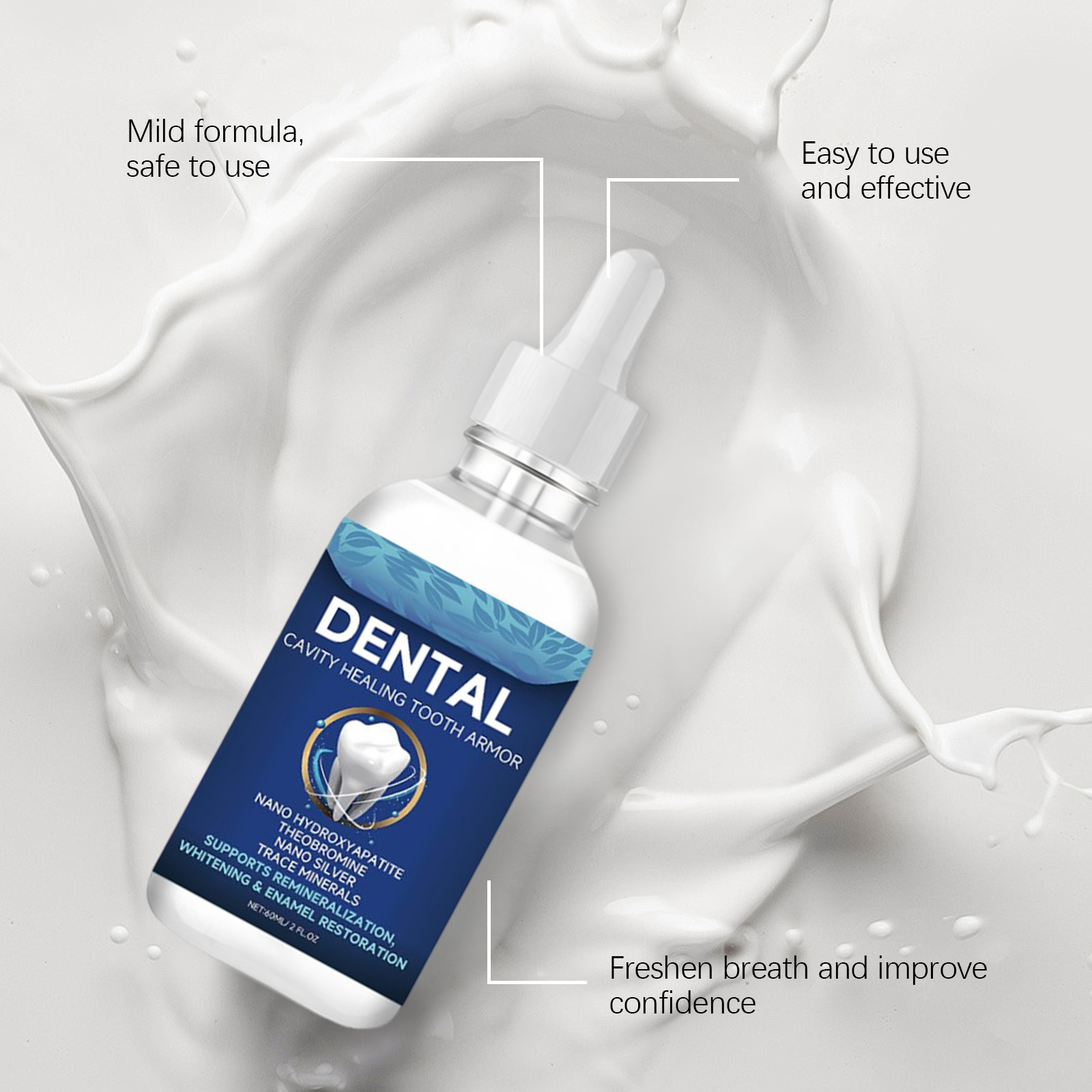 60ml Nano Hydroxyapatite Tooth - Hydroxyapatite Toothpaste recension och pris