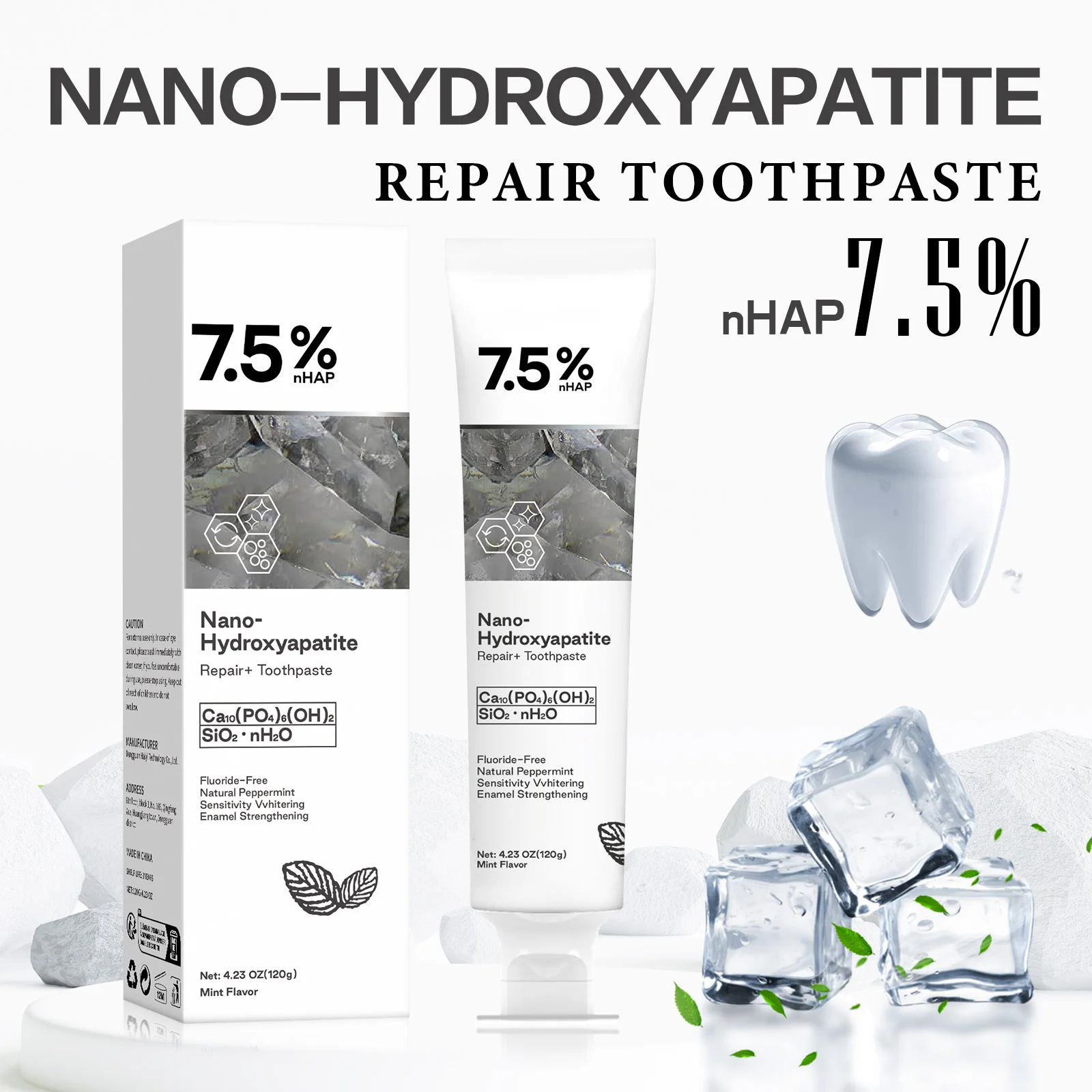 120g Nano Hydroxyapatite Tooth - Hydroxyapatite Toothpaste recension och pris