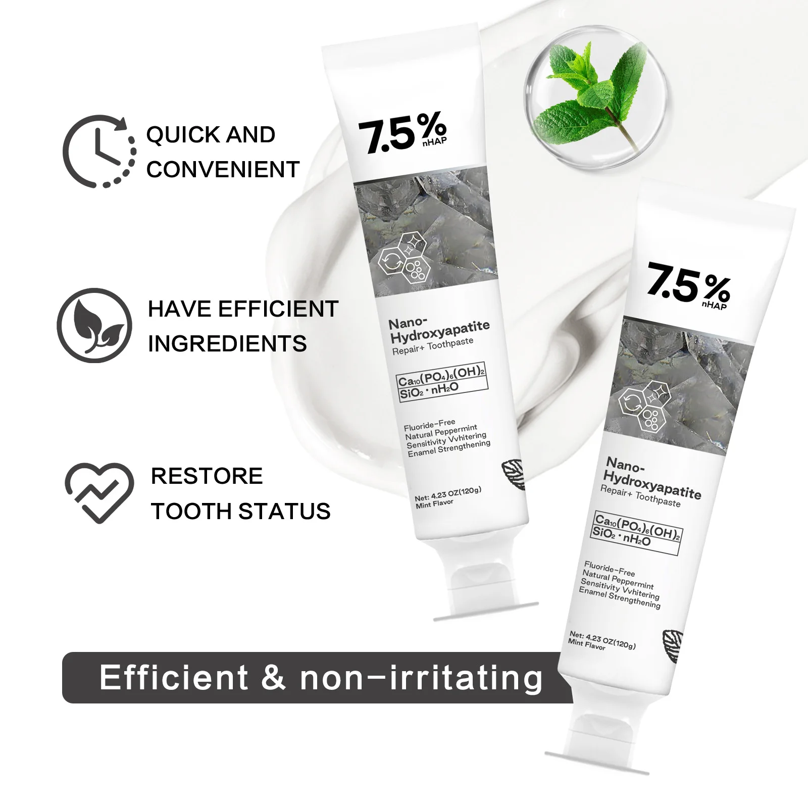 120g Nano Hydroxyapatite Tooth - Hydroxyapatite Toothpaste recension och pris