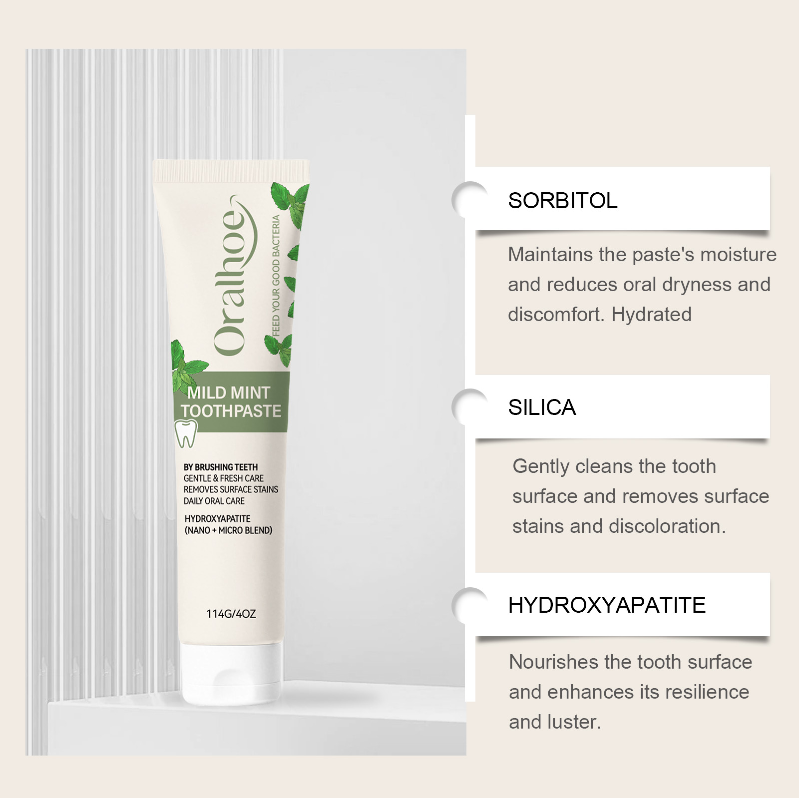 Mint Toothpaste—Nano-Hydroxyap - Hydroxyapatite Toothpaste recension och pris