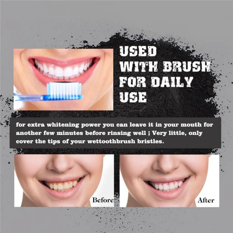 Food Grade Teeth Powder Charco - Teeth Whitening Charcoal Powder recension och pris