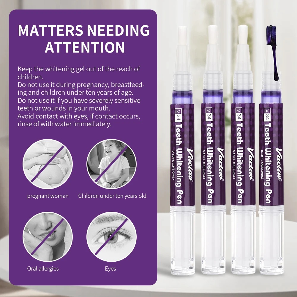 Vaclav V34 Purple Teeth Whiten - Teeth Whitening Results recension och pris