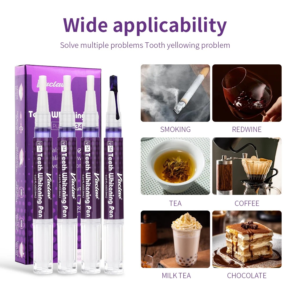 Vaclav V34 Purple Teeth Whiten - Teeth Whitening Results recension och pris